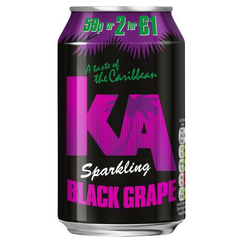 KA SPARKLING BLACK GRAPE - 330ML - KA