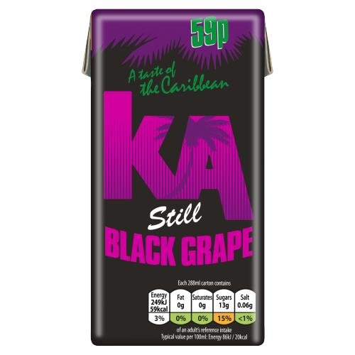 KA STILL BLACK GRAPE JUICE - 288ML - KA