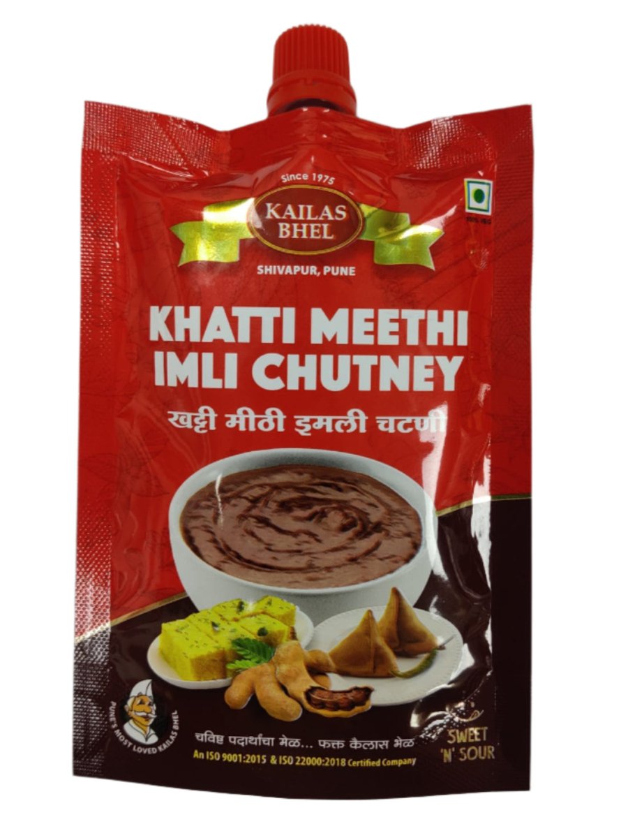 Kailas Bhel Khatti Meethi Imli Chutney - 150g - KAILAS BHEL