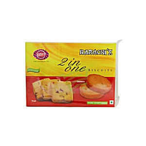 KARACHI BAKERY 2 IN 1 FRUIT & OSMANIA BISCUITS - 400G - KARACHI BAKERY