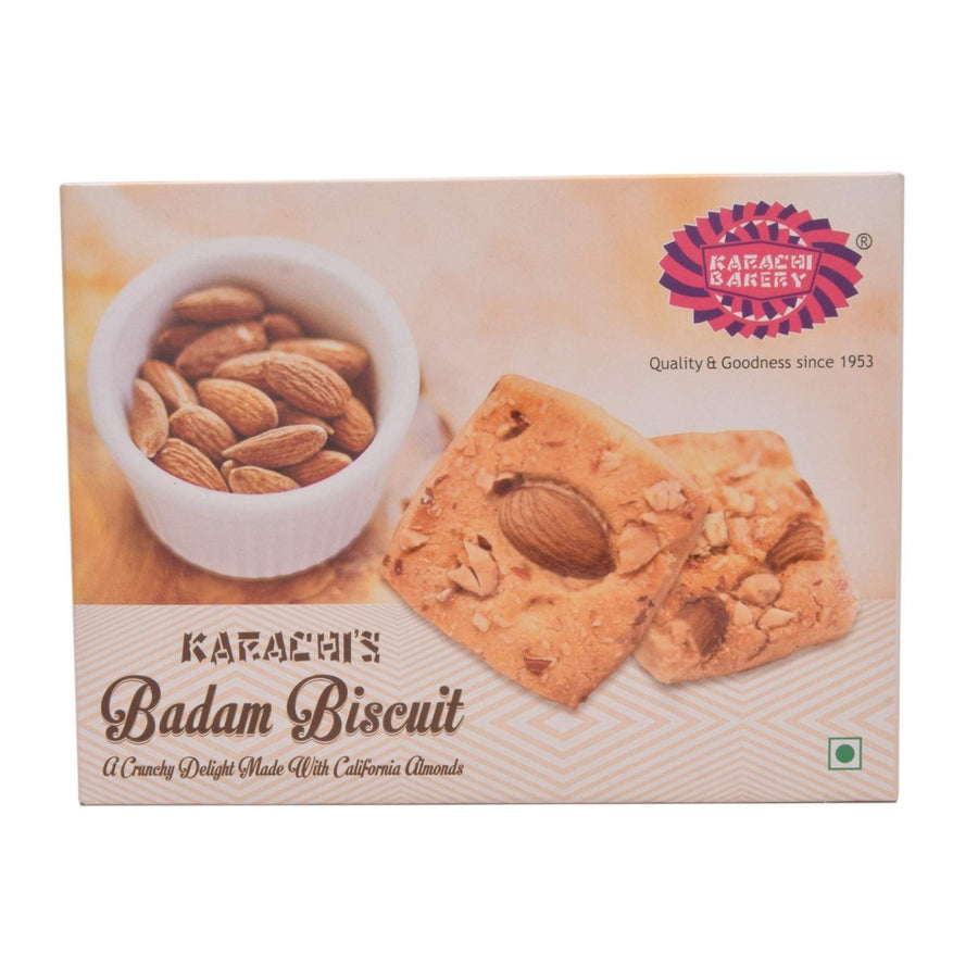 KARACHI BAKERY BADAM BISCUITS - 400G - KARACHI BAKERY