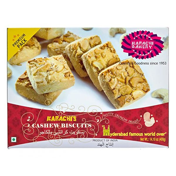 KARACHI BAKERY CASHEW BISCUITS - 400G - KARACHI BAKERY