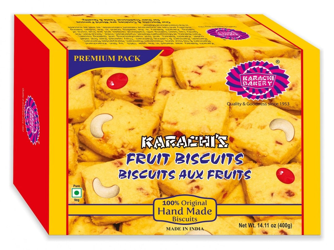 KARACHI BAKERY FRUIT BISCUITS - 400G - KARACHI BAKERY