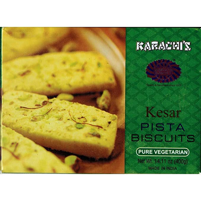 KARACHI BAKERY PREMIUM PISTA BISCUITS - 400G - KARACHI BAKERY