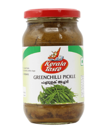 KERALA TASTE GREEN CHILLI PICKLE - 400G - KERALA TASTE