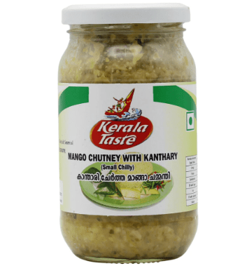 KERALA TASTE MANGO CHUTNEY WITH KANTHARI - 400G - KERALA TASTE