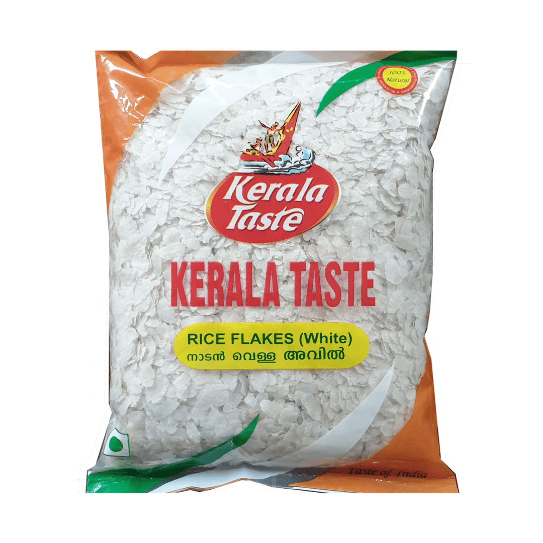 KERALA TASTE WHITE FLAKES AVAL - 500G - KERALA TASTE