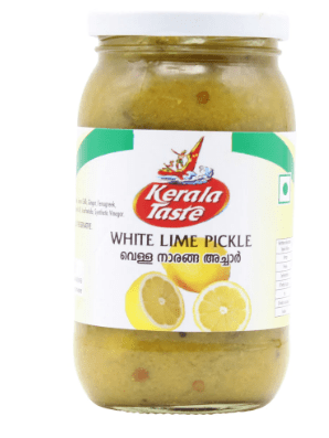 KERALA TASTE WHITE LIME PICKLE - 400G - KERALA TASTE