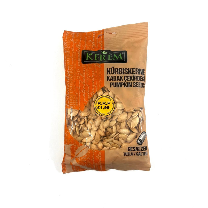 KEREM NEV PUMPKIN SEEDS ROASTED & SALTED - 180G - KEREM