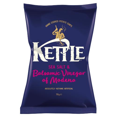 KETTLE CHIPS SEA SALT & BALSAMIC VINEGAR - 150G - KETTLE