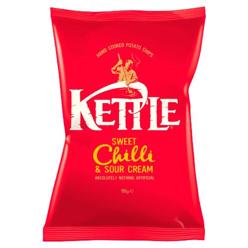 KETTLE SWEET CHILLI CHIPS - 150G - KETTLE