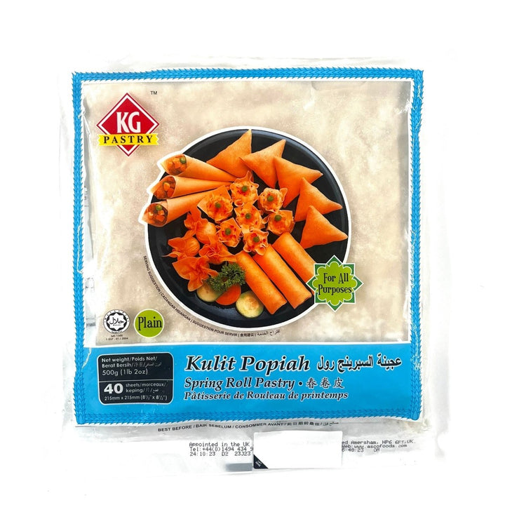 KG SPRING ROLL PASTRY 8.5' - 40 SHEETS - Branded