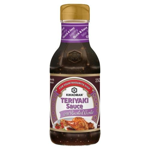 KIKKOMAN TERIYAKI GARLIC - 250ML - KIKKOMAN