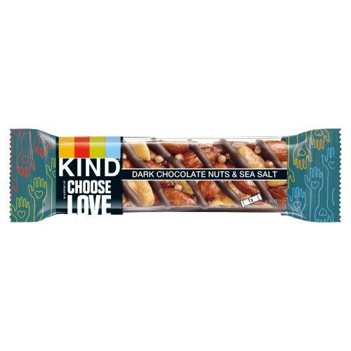 KIND DARK CHOCOLATE NUTS & SEA SALT - 40G - KIND