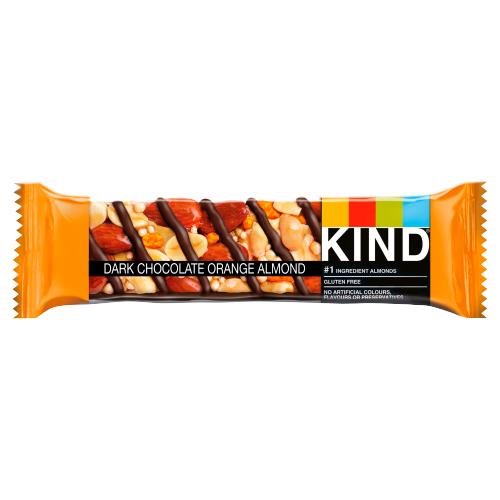 KIND DARK CHOCOLATE ORANGE & ALMOND - 40G - KIND