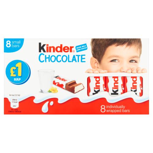 KINDER CHOCOLATE T8 - 100G - KINDER