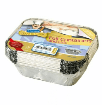 KINGFISHER FOIL CONTAINER WITH LID - 4 PACK - KINGFISHER