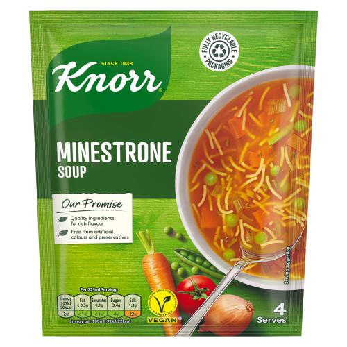 KNORR MINESTRONE PKT SOUP - 62G - KNORR