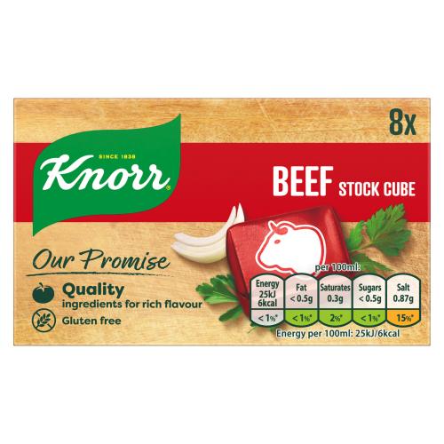 KNORR STOCK CUBE BEEF - 8S - KNORR