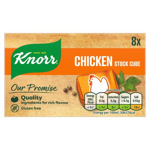 KNORR STOCK CUBE CHICKEN - 8S - KNORR