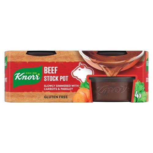 KNORR STOCK POT BEEF 4PK - 28G - KNORR