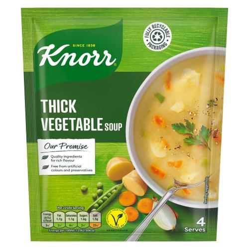 KNORR THICK VEGETABLE PACKET SOUP - 75G - KNORR