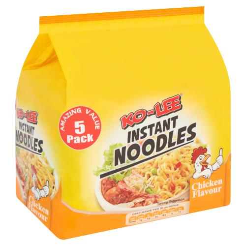 KO - LEE CHICKEN INSTANT NOODLES 5 PACK - 70G - KO - LEE