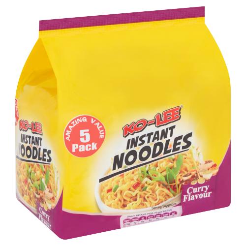 KO - LEE CURRY INSTANT NOODLES 5 PACK - 70G - KO - LEE