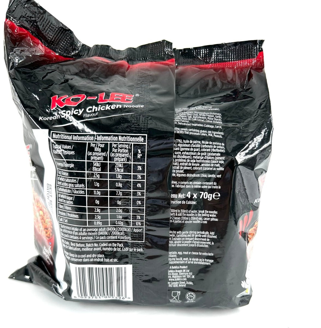 KO - LEE KOREAN SPICY CHICKEN NOODLES - 280G - KO - LEE