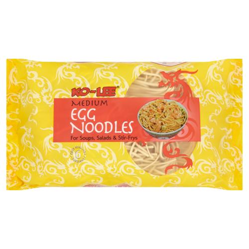 KO - LEE MEDIUM EGG NOODLES - 375G - KO - LEE