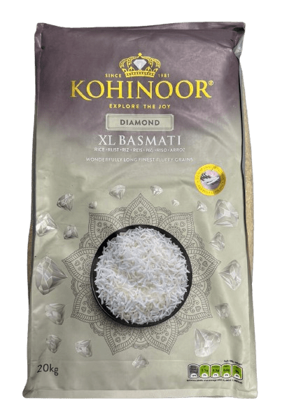 Kohinoor Diamond Xl Basmati Rice - 20kg - KOHINOOR