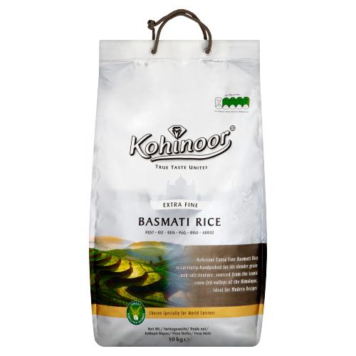 KOHINOOR EXTRA FINE BASMATI RICE - 10KG - KOHINOOR