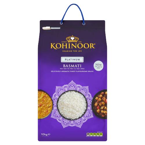 KOHINOOR PLATINUM BASMATI RICE - 10KG - KOHINOOR