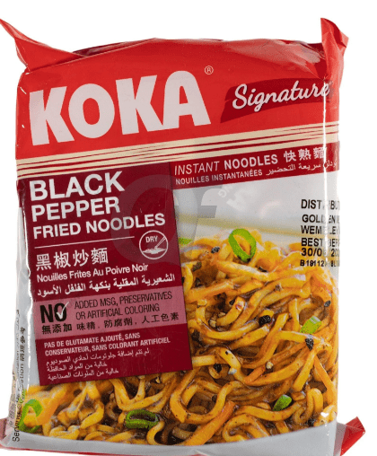 KOKA BLACK PEPPER FRIED NOODLES - 85G - KOKA