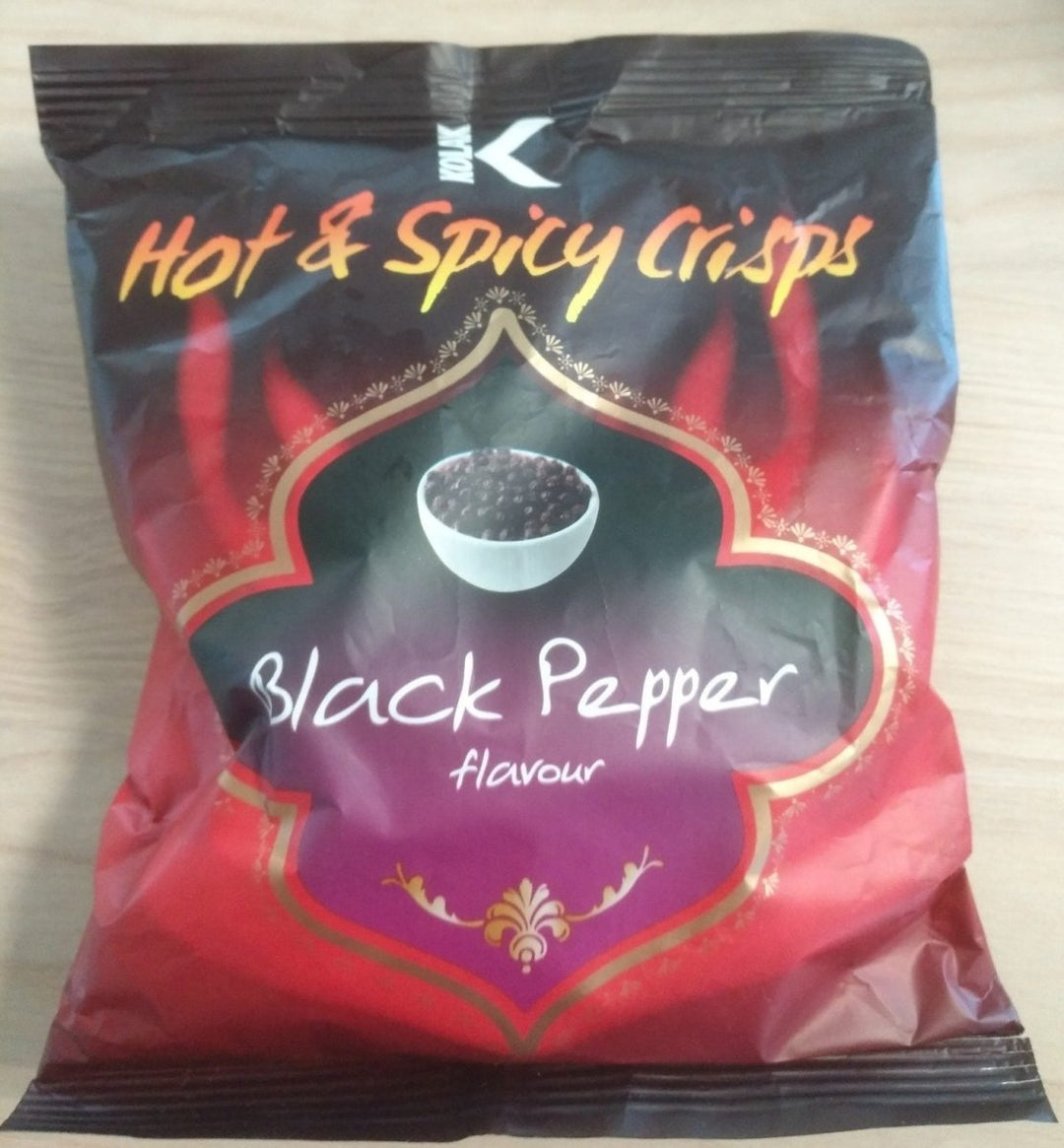 KOLAK BLACK PEPPER FLAVOUR HOT & SPICY CRISPS - 25G - KOLAK