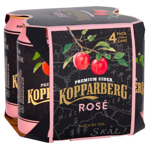 KOPPARBERG ROSE 4PK CAN - 330ML - KOPPARBERG