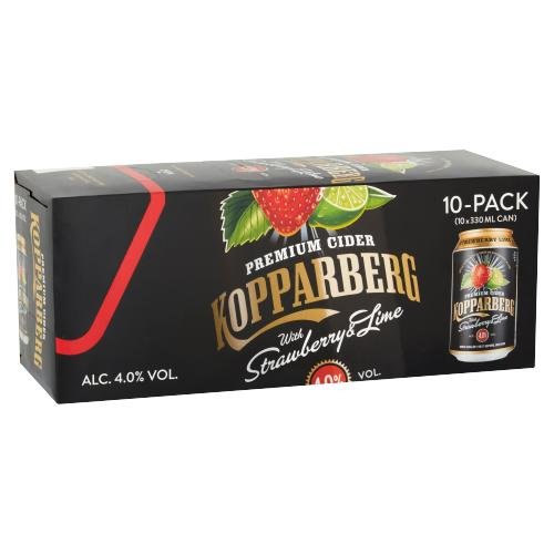 KOPPBERG STRAW & LIME 10PK - KOPPARBERG