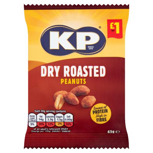 KP DRY ROASTED PEANUTS - 65G - KP