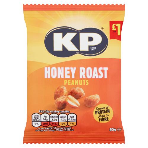 KP HONEY ROAST PEANUTS - 65G - KP