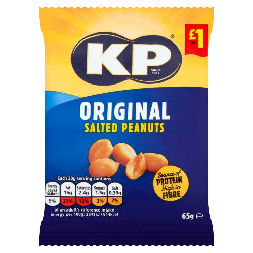 KP ORIGINAL SALTED PEANUTS - 65G - KP