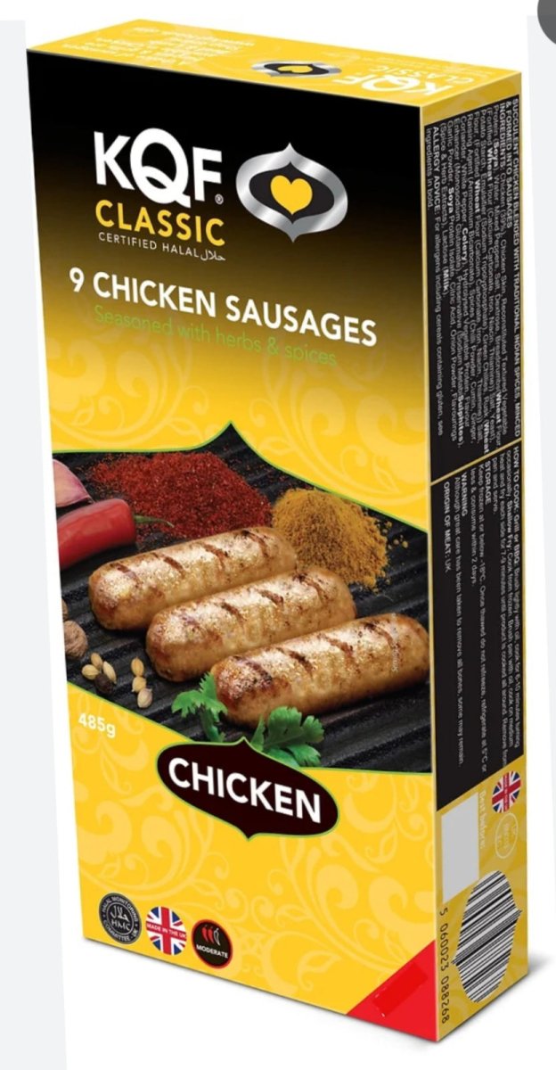 KQF CLASSIC 9 CHICKEN SAUSAGES - 485G - KQF