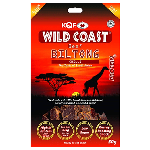 KQF WILD COAST BEEF BIL TONG CHILLI - 50G - KQF