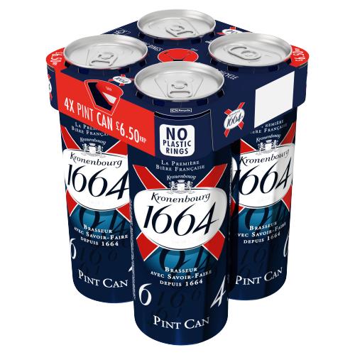 KRONENBOURG 4PK GREEN GRIP - 568ML - KRONENBOURG