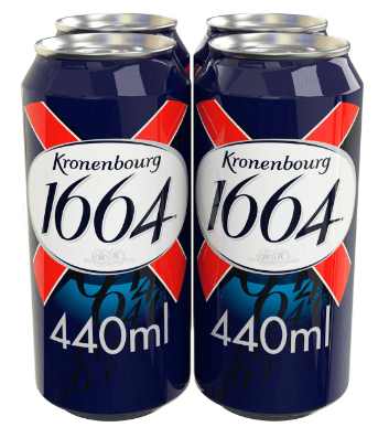 KRONENBOURG BEER 4PACK - 440ML - KRONENBOURG