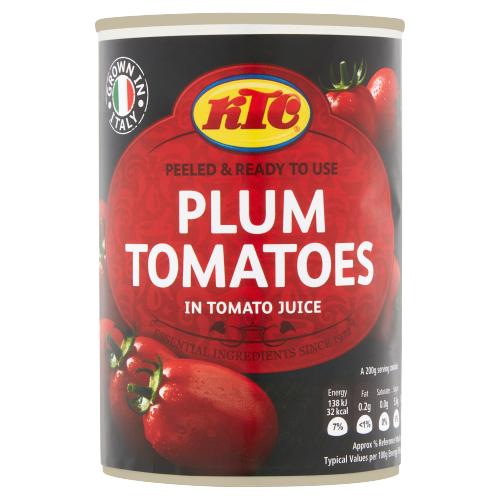 KTC PLUM TOMATOES IN TOMATO JUICE - 400G - KTC