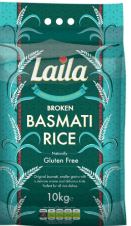 LAILA BROKEN BASMATI RICE - 10KG - LAILA