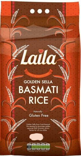 LAILA GOLDEN SELLA BASMATI RICE - 2KG - LAILA