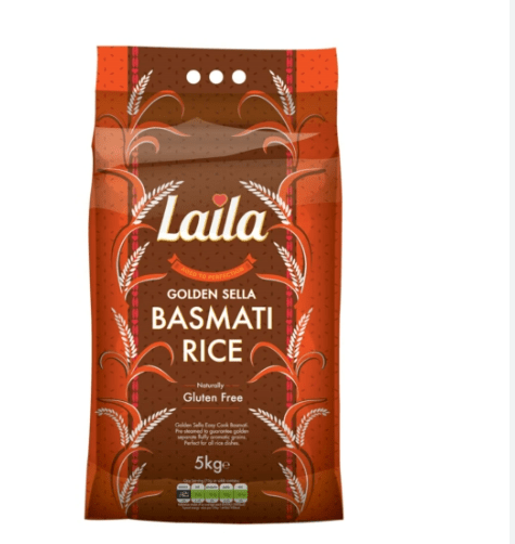 LAILA GOLDEN SELLA BASMATI RICE - 5KG - LAILA