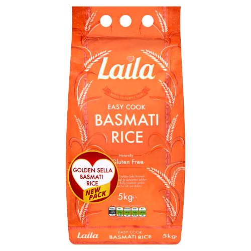 LAILA GOLDEN SELLA BASMATI RICE - 5KG - LAILA