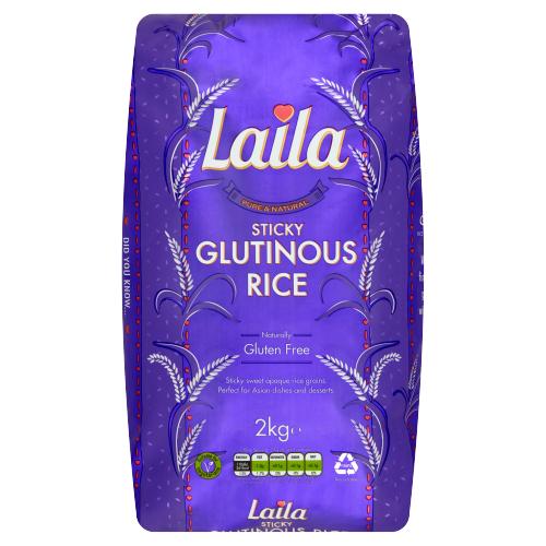 LAILA STICKY GLUTINOUS RICE - 2KG - LAILA